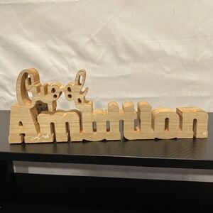 Dolly Parton Cup of Ambition Wood Letter Sign – Coffee Bar Decor – DG Exclusive